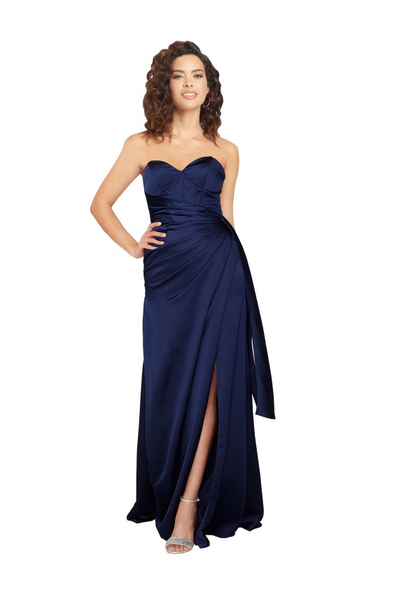 Long Sapphire Sleeveless A-Line Formal Evening Gown / Prom Dress / Bridesmaid Dress Birmingham