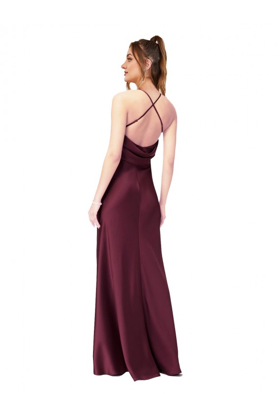 Long Black Sleeveless Sheath Open Back Black Tie Evening Gown / Prom Dress / Bridesmaid Dress Birmingham