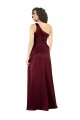 Long Burgundy Sleeveless A-Line Silk like Satin Formal Evening Gown / Prom Dress / Bridesmaid Dress Birmingham