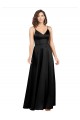 Long Black Sleeveless A-Line V-Back Formal Evening Gown / Prom Dress / Bridesmaid Dress Birmingham