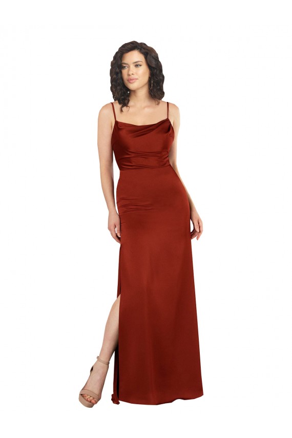 Long Red Sleeveless A-Line Low Back Formal Evening Gown / Prom Dress / Bridesmaid Dress Birmingham