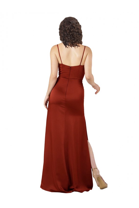 Long Red Sleeveless A-Line Low Back Formal Evening Gown / Prom Dress / Bridesmaid Dress Birmingham