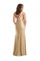 Long Soft Gold Sleeveless Mermaid Formal Plus Size Evening Gown / Prom Dress / Bridesmaid Dress Birmingham
