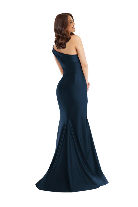 Long Light Sky Blue Sleeveless Mermaid Side Slit Formal Evening Gown / Prom Dress / Bridesmaid Dress Birmingham