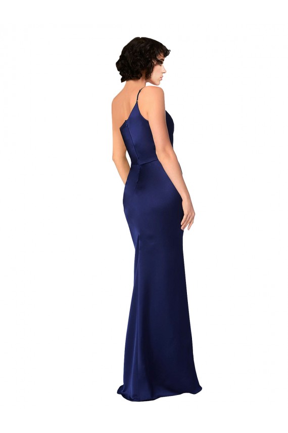 Long Sapphire Sleeveless A-Line Black Tie Evening Gown / Prom Dress / Bridesmaid Dress Birmingham