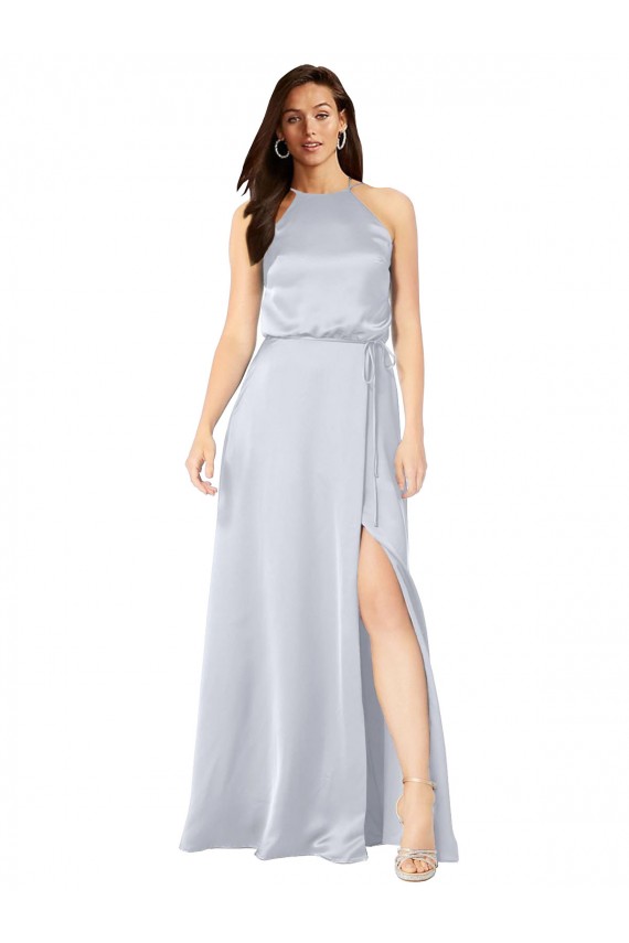 Long Fog Sleeveless A-Line Open Back Formal Evening Gown / Bridesmaid Dress Birmingham