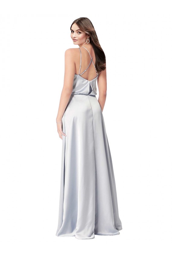 Long Fog Sleeveless A-Line Open Back Formal Evening Gown / Bridesmaid Dress Birmingham