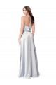 Long Fog Sleeveless A-Line Open Back Formal Evening Gown / Bridesmaid Dress Birmingham