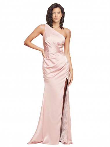 Long Pink Sleeveless Sheath Low Back High Slit Formal Evening Gown / Prom Dress / Bridesmaid Dress Birmingham