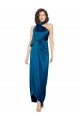 Long Peacock Blue Sleeveless Sheath Side Slit Formal Evening Gown / Prom Dress / Bridesmaid Dress Birmingham