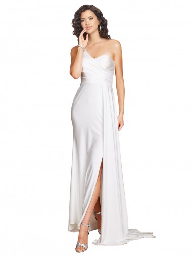 Long White Sleeveless A-Line Wedding Dress Birmingham