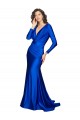 Long Royal Blue Long Sleeves Mermaid V-Back Formal Evening Gown / Prom Dress / Bridesmaid Dress Birmingham