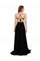 Long Black Sleeveless A-Line Open Back Black Tie Evening Gown / Prom Dress / Bridesmaid Dress Birmingham