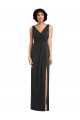 Long Black Sleeveless Sheath V-Back Formal Evening Gown / Prom Dress / Bridesmaid Dress Birmingham