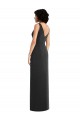 Long Black Sleeveless Sheath V-Back Formal Evening Gown / Prom Dress / Bridesmaid Dress Birmingham