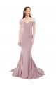 Sweep Train Dusty Pink Sleeveless Mermaid Bridesmaid Dress / Evening Dress Birmingham