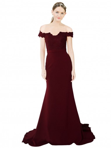 Sweep Train Burgundy Gold Sleeveless Mermaid V-Back Formal Evening Gown / Prom Dress / Bridesmaid Dress Birmingham