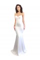Long White Sleeveless Mermaid Low Back Formal Evening Gown / Prom Dress / Bridesmaid Dress Birmingham