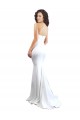 Long White Sleeveless Mermaid Low Back Formal Evening Gown / Prom Dress / Bridesmaid Dress Birmingham