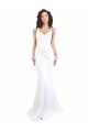 Long White Sleeveless Mermaid Low Back Black Tie Evening Gown / Prom Dress / Bridesmaid Dress Birmingham