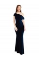 Long Dark Navy Sleeveless Mermaid Stretch Crepe Formal Evening Gown / Prom Dress / Bridesmaid Dress Birmingham