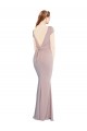 Long Dusty Pink Cap Sleeves Mermaid Tie Back Formal Evening Gown / Prom Dress / Bridesmaid Dress Birmingham