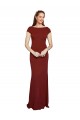 Long Burgundy Cap Sleeves Mermaid Keyhole Back Formal Evening Gown / Prom Dress / Bridesmaid Dress Birmingham