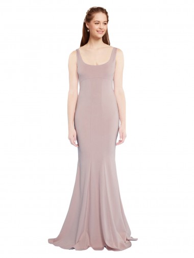 Long Dusty Pink Cap Sleeves Mermaid Formal Evening Gown / Prom Dress / Bridesmaid Dress Birmingham