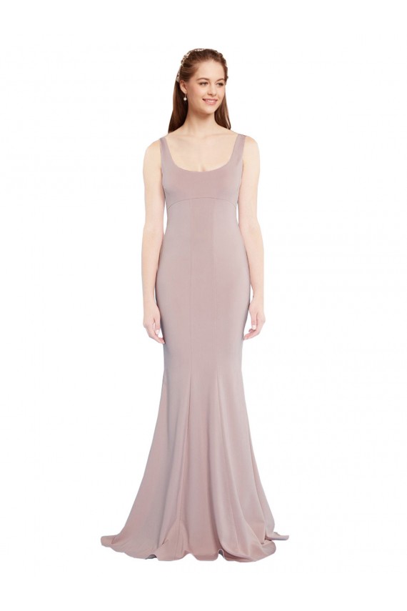 Long Dusty Pink Cap Sleeves Mermaid Formal Evening Gown / Prom Dress / Bridesmaid Dress Birmingham