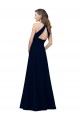 Long Dusty Pink Sleeveless A-Line Keyhole Back Prom Dress / Bridesmaid Dress Birmingham