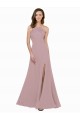 Long Dusty Pink Sleeveless A-Line Keyhole Back Prom Dress / Bridesmaid Dress Birmingham