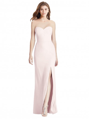 Long Pink Sleeveless Trumpet Low Back Semi Formal Evening Dress / Prom Dress / Bridesmaid Dress Birmingham