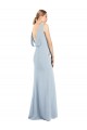 Long Light Sky Blue Sleeveless Trumpet Backless Semi Formal Evening Dress / Prom Dress / Bridesmaid Dress Birmingham