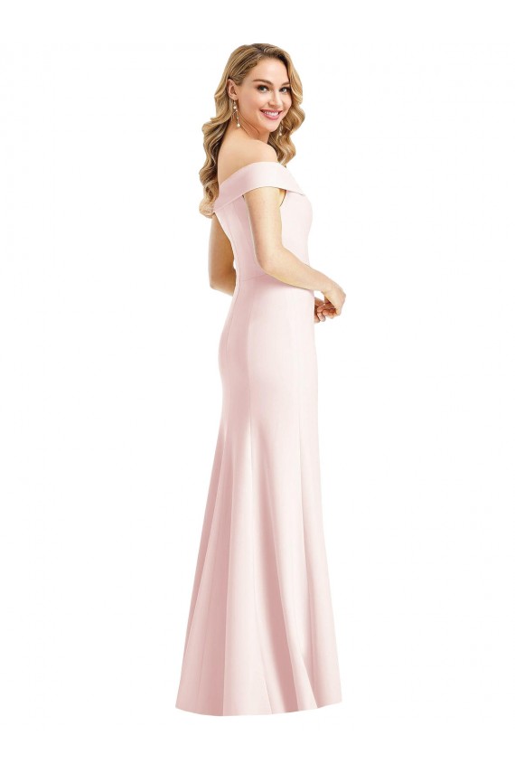 Long Pink Sleeveless Trumpet Bridesmaid Dress / Evening Dress Birmingham
