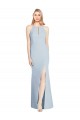 Long Light Sky Blue Sleeveless Trumpet Keyhole Back Semi Formal Evening Dress / Prom Dress / Bridesmaid Dress Birmingham