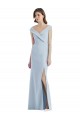 Long Light Sky Blue Sleeveless A-Line Black Tie Evening Gown / Bridesmaid Dress Birmingham