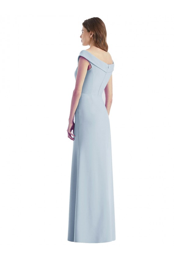 Long Light Sky Blue Sleeveless A-Line Black Tie Evening Gown / Bridesmaid Dress Birmingham