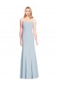Long Light Sky Blue Sleeveless Trumpet Low Back Formal Dress / Bridesmaid Dress Birmingham