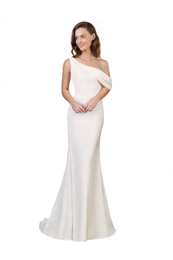 Sweep Train Ivory Sleeveless Sheath Formal Evening Gown / Prom Dress / Bridesmaid Dress Birmingham