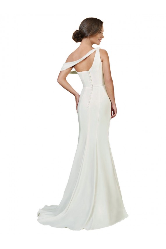 Sweep Train Ivory Sleeveless Sheath Formal Evening Gown / Prom Dress / Bridesmaid Dress Birmingham