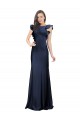 Long Dark Navy Sleeveless Mermaid Keyhole Back Prom Dress / Bridesmaid Dress Birmingham