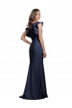 Long Dark Navy Sleeveless Mermaid Keyhole Back Prom Dress / Bridesmaid Dress Birmingham