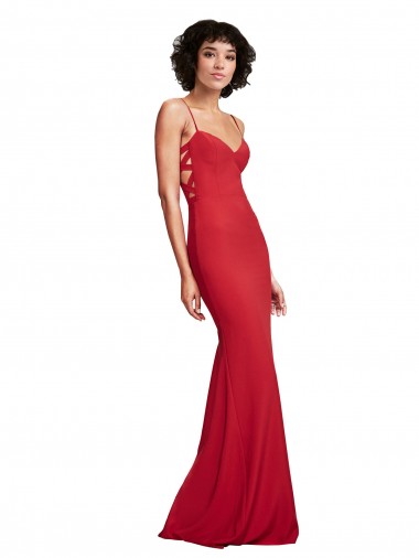 Long Red Sleeveless Mermaid Bridesmaid Dress / Evening Dress Birmingham