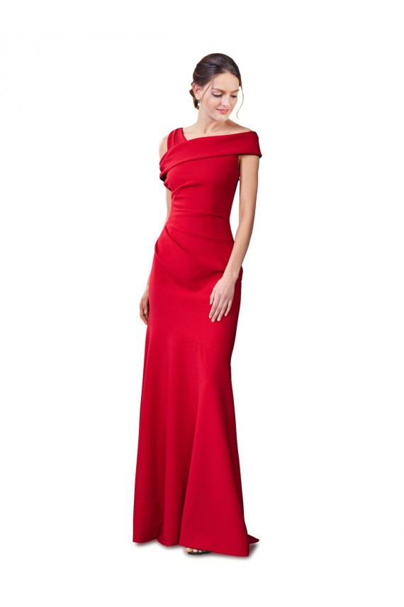 Long Red Sleeveless Mermaid Stretch Crepe Formal Evening Gown / Prom Dress / Bridesmaid Dress Birmingham