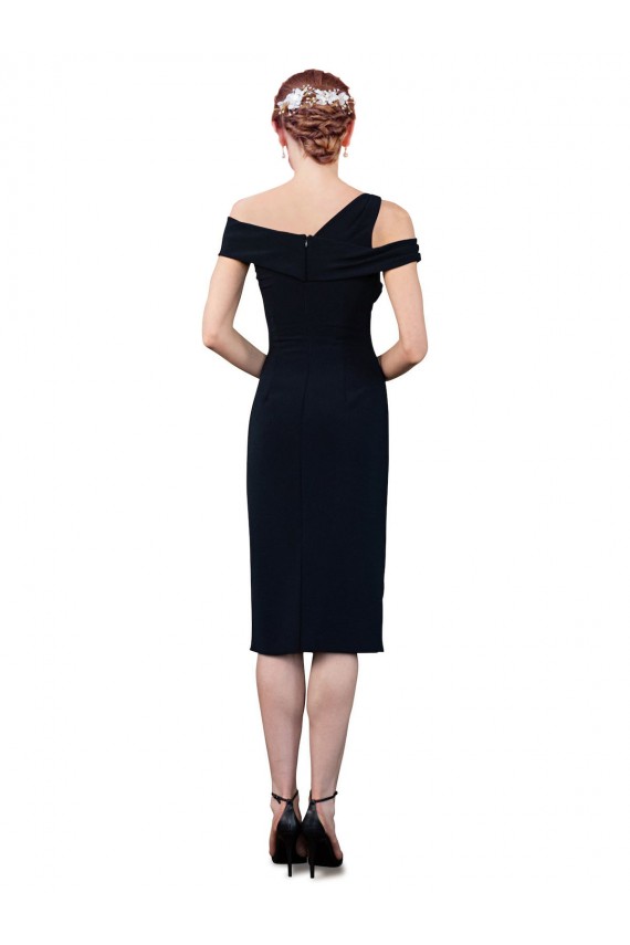 Cocktail Length Dark Navy Sleeveless Mermaid Formal Evening Gown / Prom Dress / Bridesmaid Dress Birmingham