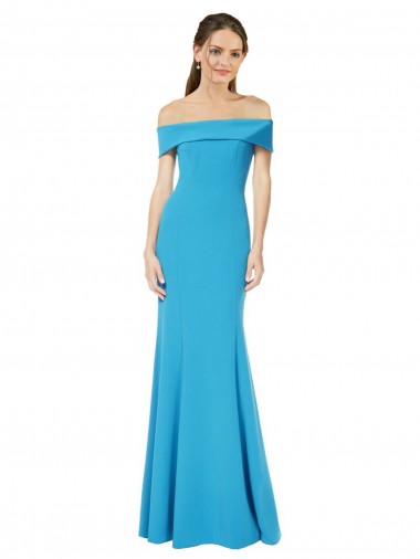Long Peacock Blue Sleeveless Sheath Formal Evening Gown / Prom Dress / Bridesmaid Dress Birmingham