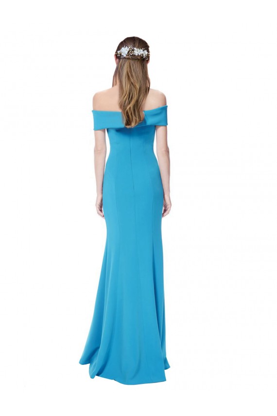 Long Peacock Blue Sleeveless Sheath Formal Evening Gown / Prom Dress / Bridesmaid Dress Birmingham