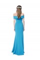 Long Peacock Blue Sleeveless Sheath Formal Evening Gown / Prom Dress / Bridesmaid Dress Birmingham
