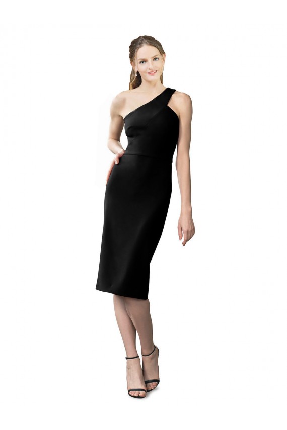 Cocktail Length Black Sleeveless Sheath Formal Evening Gown / Prom Dress / Bridesmaid Dress Birmingham