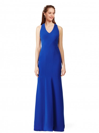 Long Royal Blue Sleeveless Mermaid Formal Evening Gown / Prom Dress / Bridesmaid Dress Birmingham